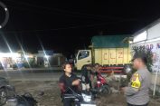 Gelar Patroli..!!  Polsek Tigapanah Bubarkan Kerumunan Remaja Terduga Hendak Balap Liar..!!