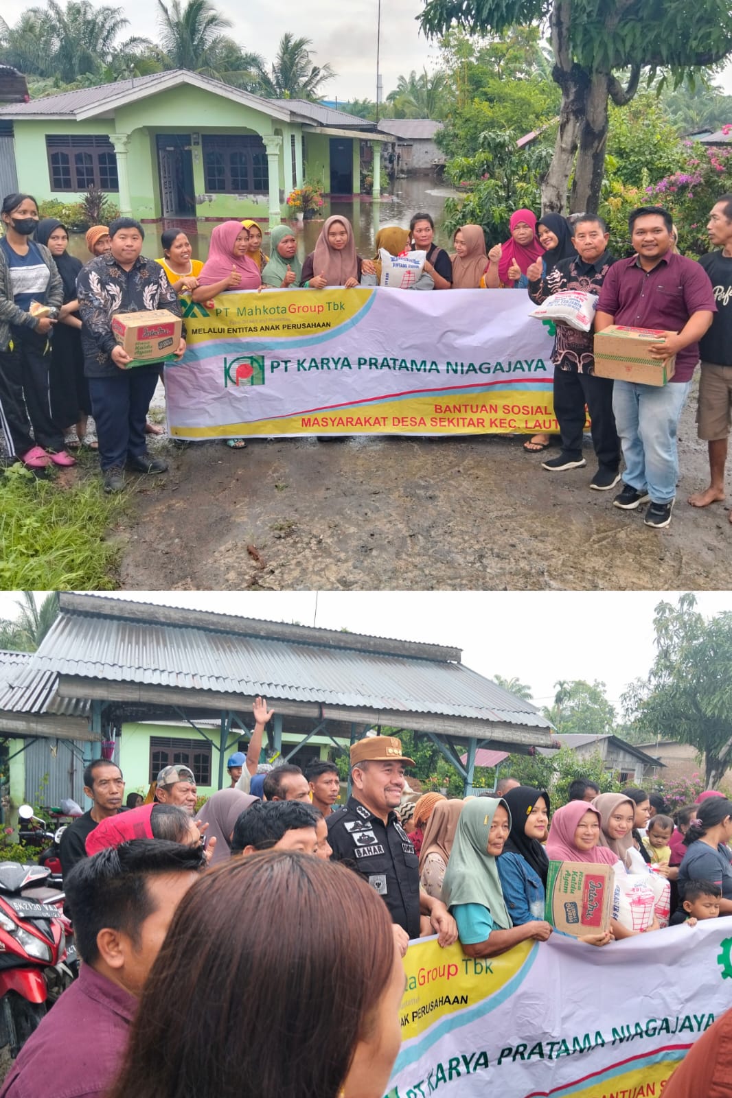 Salurkan CSR..!! Masyarakat Dapat Bantuan Sembako dari PT Karya Pratama Niaga Jaya Batubara..!!