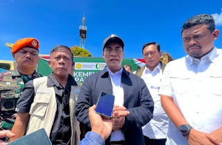 Mentan dan Gubsu Cek Stok Beras..!! Lahan Pertanian Warga Korban Bencana Tapteng akan Dicetak Ulang, Biayanya Ditanggung Negara..!!