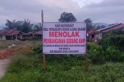 Caplok Lahan..!! Warga Ujung Bandar Tolak Pembangunan Kantor Koperasi Merah Putih..!!