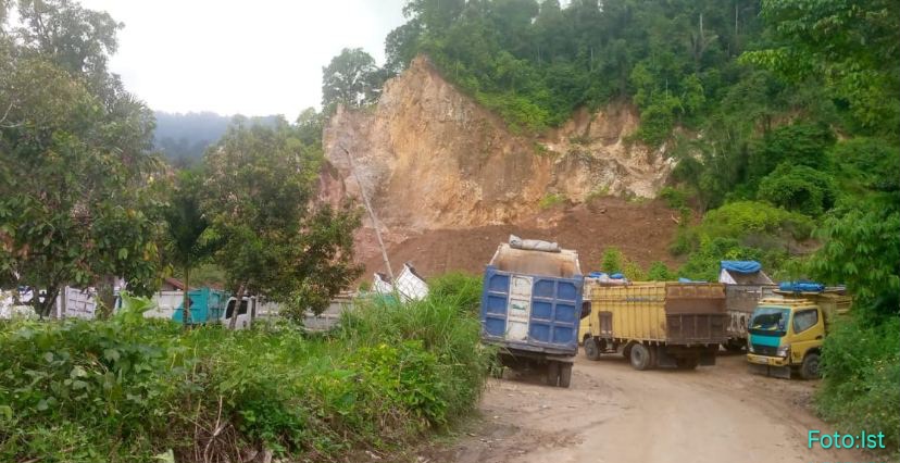 Bukit “Diobok-obok”..!! Walantara Surati Kapoldasu Tindak Tambang Dolomit Ilegal CV Karo Mineral Lestari di Mardinding Karo..!!