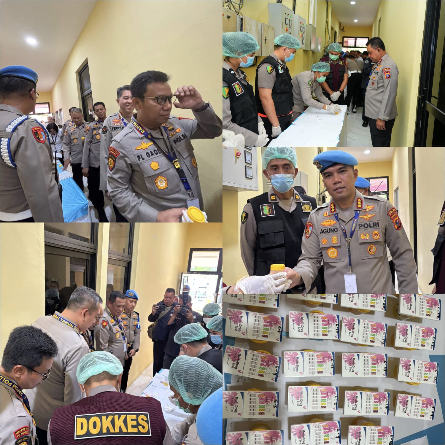 Nihil Narkoba..!! Kapolda Sumut, Wakapolda, PJU, Seluruh Kapolres dan Kasat Tes Urine..!!