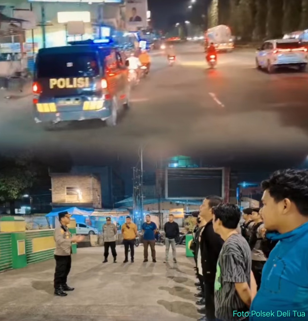 Mirip “Casper”..!! Kapolsek Deli Tua “Gentayangan” Sampai Pagi Jaga Keamanan Warga yang Pulas Dibuai Mimpi..!!