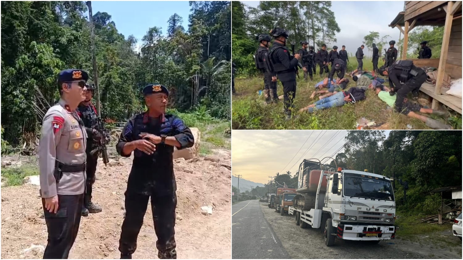 Digerebek Poldasu..!! Nyaris Bentrok dengan Terduga TNI, Tambang Emas Ilegal Madina Hasilkan Rp 1,5 M Per Hari..!!