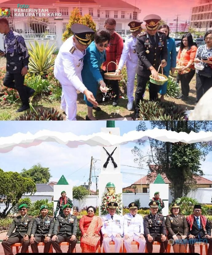 Peringati “Hardi” ke 80 Kabupaten Karo..!! Bupati dan Forkopimda Datangi Kuburan Pahlawan di Kabanjahe..!!