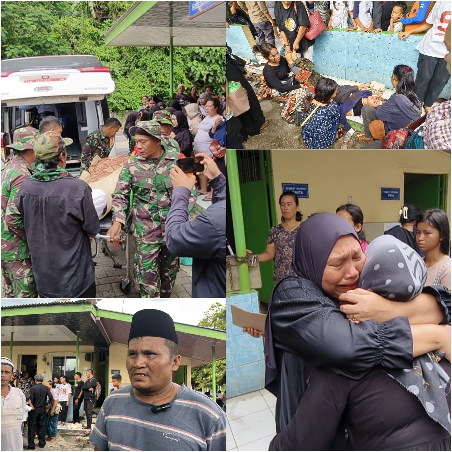 “Pamaannn”…!! Keponakan Korban Longsor Sembahe Pingsan Sambut Jenazah di Masjid Al-Qomar..!!