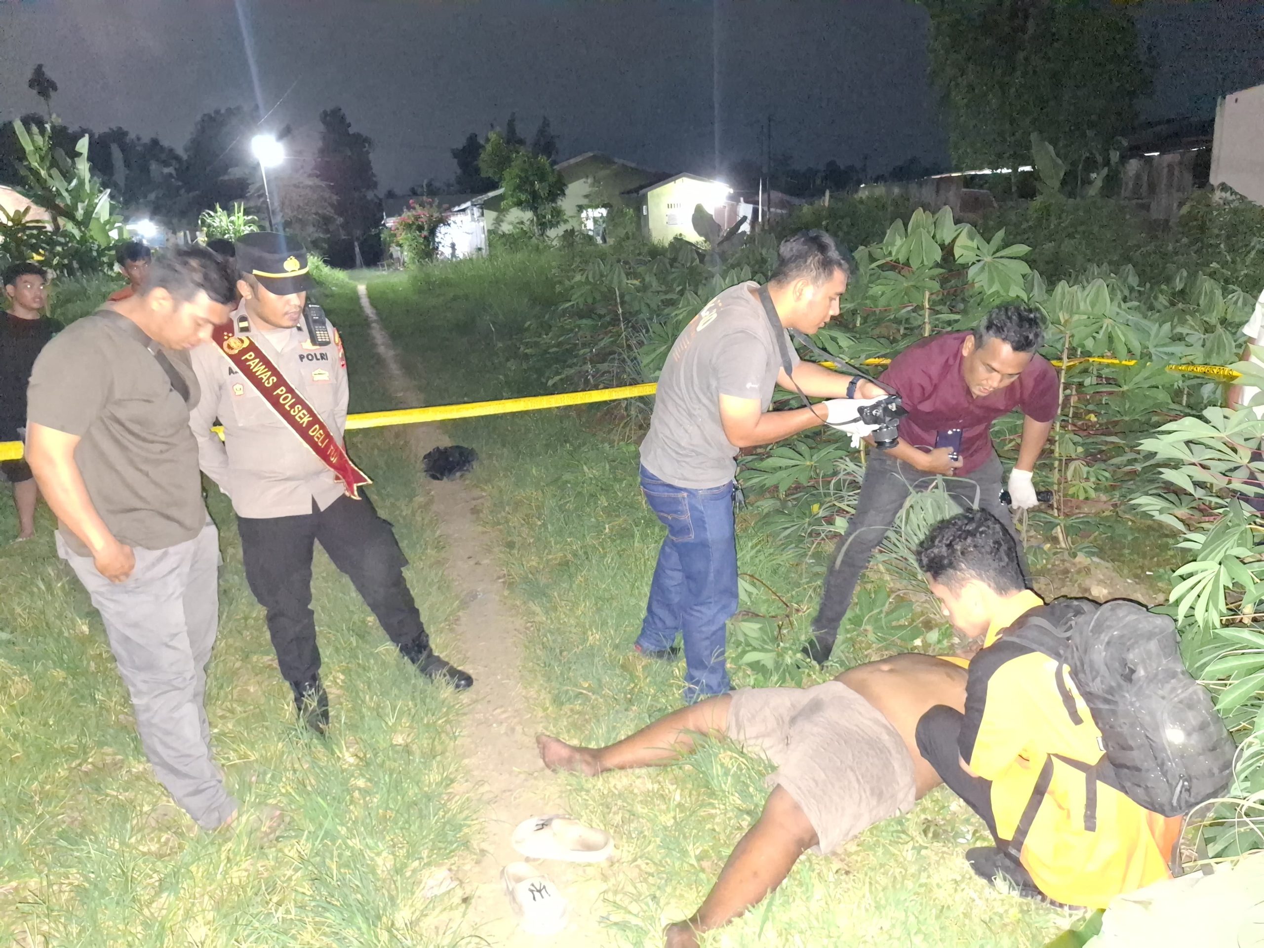 Hii..!! Ada Mayat di Kebun Ubi, Warga Deli Tua Timur Geger..!!