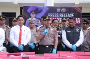 100 Hari Kerja..!! Polres Karo Pamer Keberhasilan Ungkap Puluhan Kasus..!!