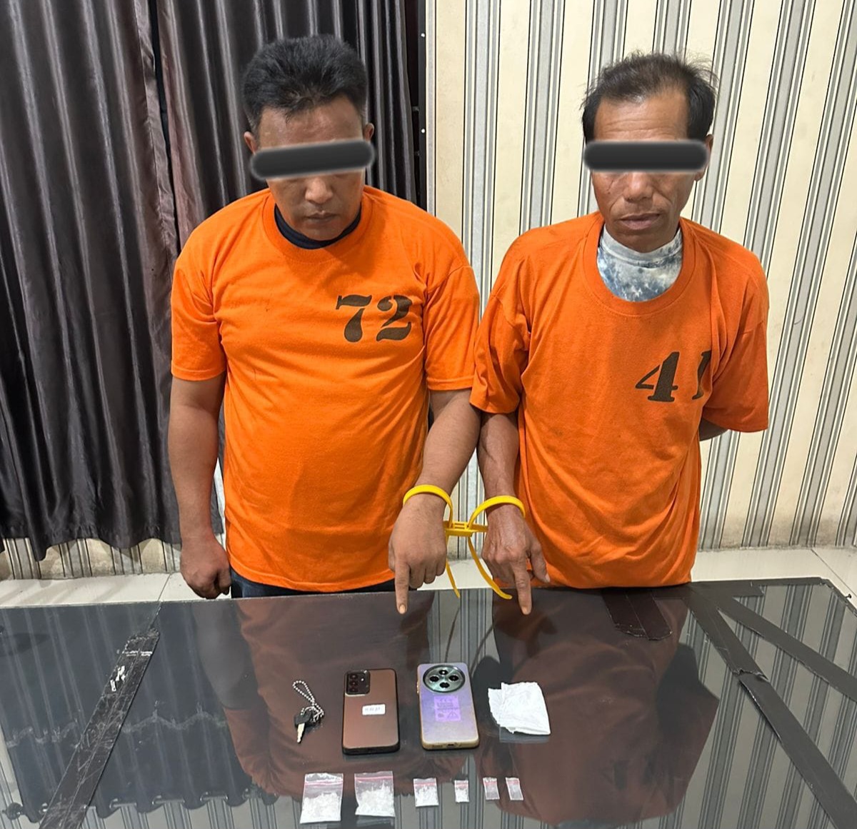 Keluarga Siapa Ini..?? Dua Anak Munte Ditangkap Polres Karo, Barbutnya Sabu Hampir 9 Gram..!!