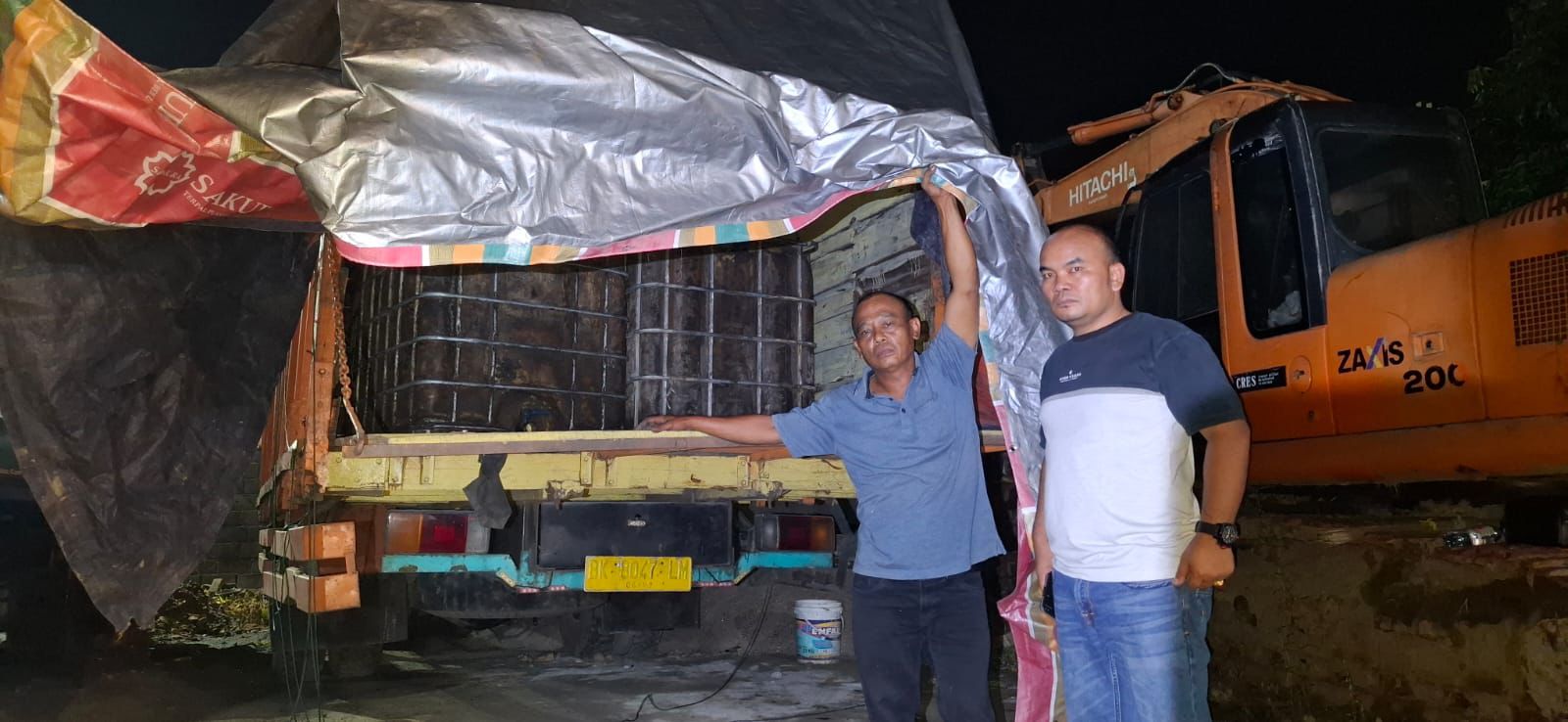 Tipidter Ditreskrimsus Ni Boss..!! Dua Truk “Rampok” Jatah Subsidi Masyarakat Ditangkap Polda Sumut di Tebing Tinggi..!!