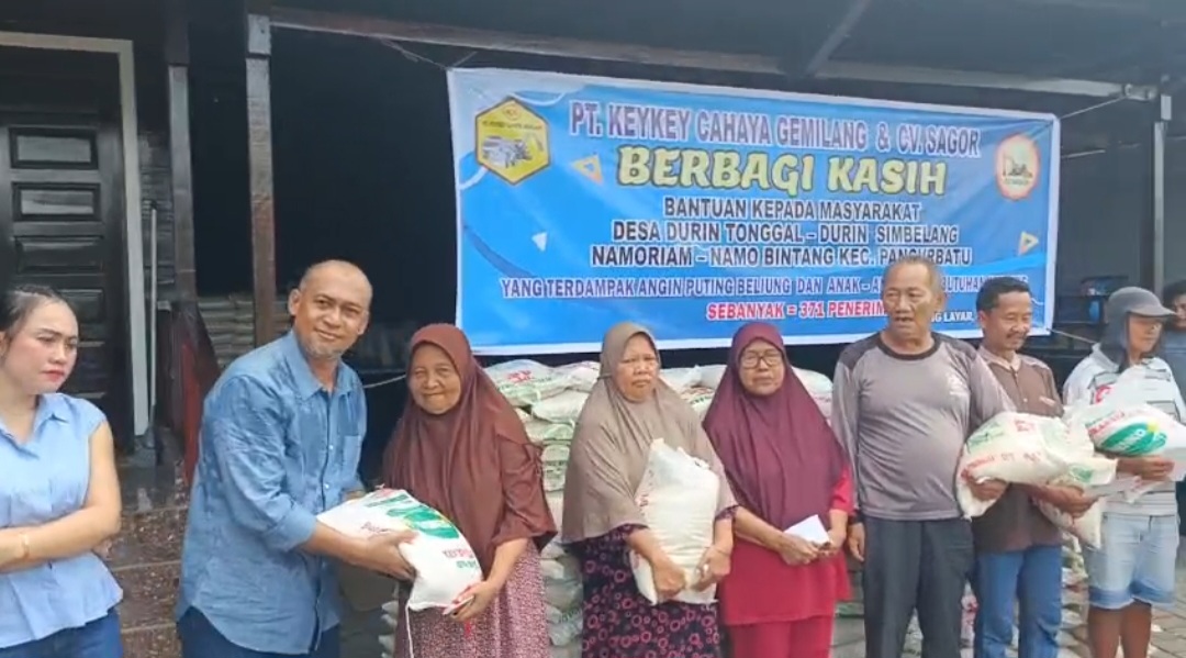 Mantap..!! PT Key Key Cahaya Gemilang dan CV Sagor Salurkan Bantuan untuk Korban Puting Beliung dan Anak Berkebutuhan Khusus..!!
