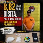 Jangan Bergerakk..!! Anak Singa Diciduk Polres Karo, 8,82 Gram Sabu Disita..!!