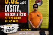 Jangan Bergerakk..!! Anak Singa Diciduk Polres Karo, 8,82 Gram Sabu Disita..!!