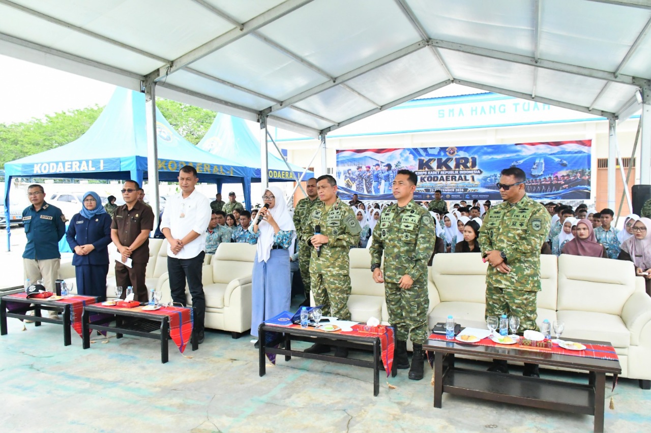 Bangun Generasi Unggul..!! Kodaeral I Dukung Peluncuran Elstrakurikuler KKRI di Belawan..!!