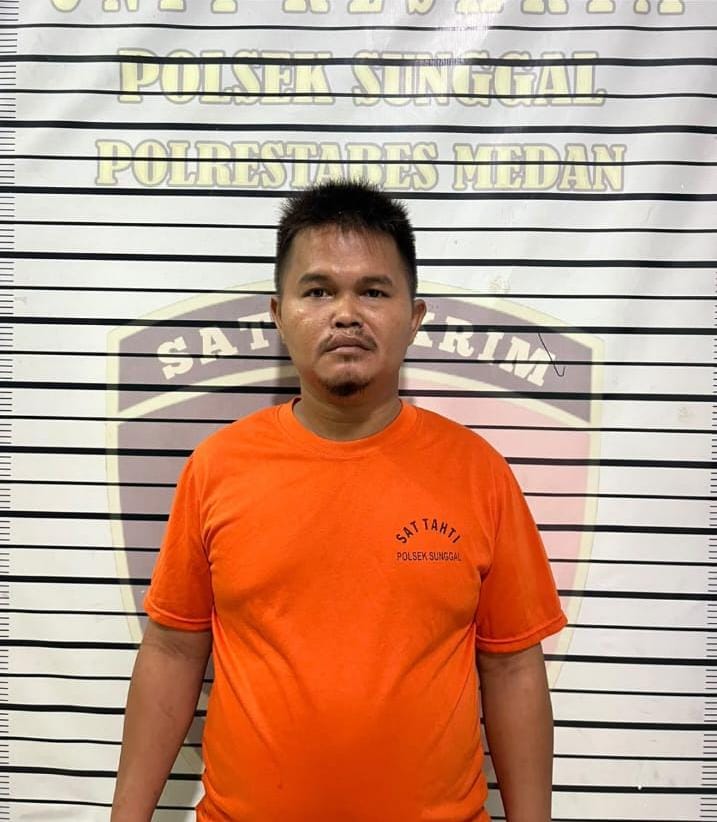Mirip Preman..!! Aniaya “Inang-inang” Pedagang, TS Diciduk Polsek Sunggal..!!