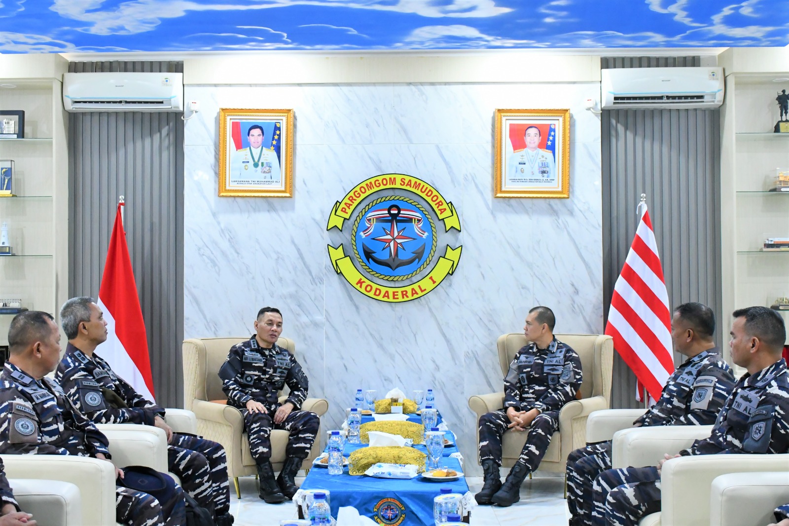 Bravo TNI AL..!! Kolaborasi Menguat, Kodaeral I Belawan Sambut Tim Skomlekal..!!
